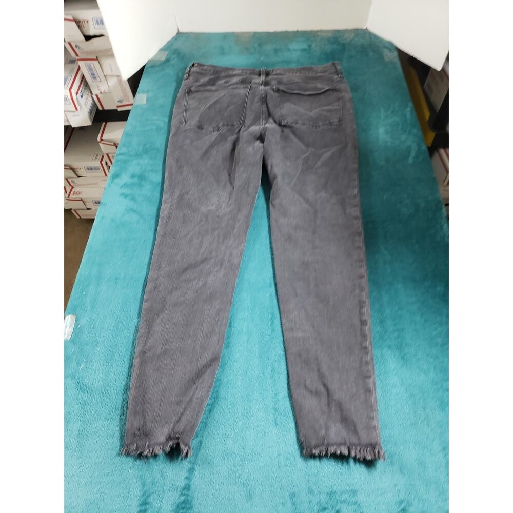 Madewell Jeans Size 33 Womens Black Stretch Pants Dark Denim Mid Rise Skinny - Picture 11 of 13